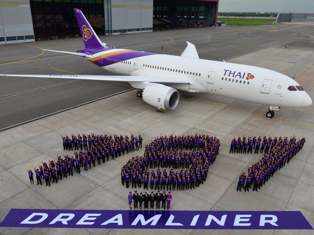 Thai Airways daily Dreamliner adds 1200 seats a week