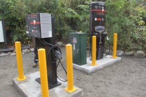 NTT installs EV chargers at Franz Josef