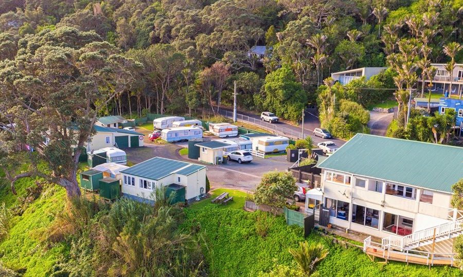 Muriwai coastal lodge and campground complex for sale
