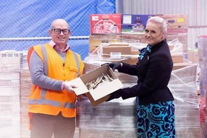 Air NZ donates surplus snacks to Mangere Food Bank