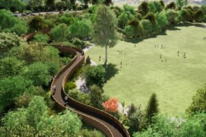 Treetop walk, cycle paths proposed for gardens