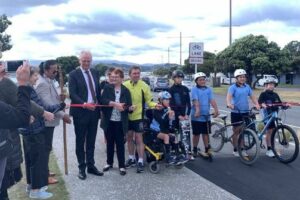 Wellington’s harbour-side walking, biking path opens