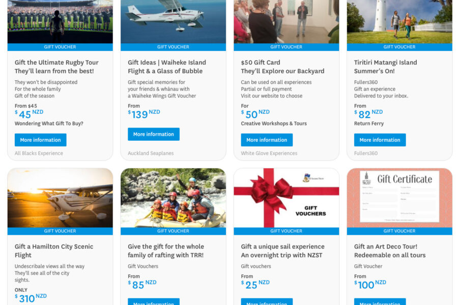 TNZ launches online gifting hub for tourism experiences