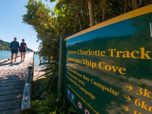 Queen Charlotte Track trialling shared pathway