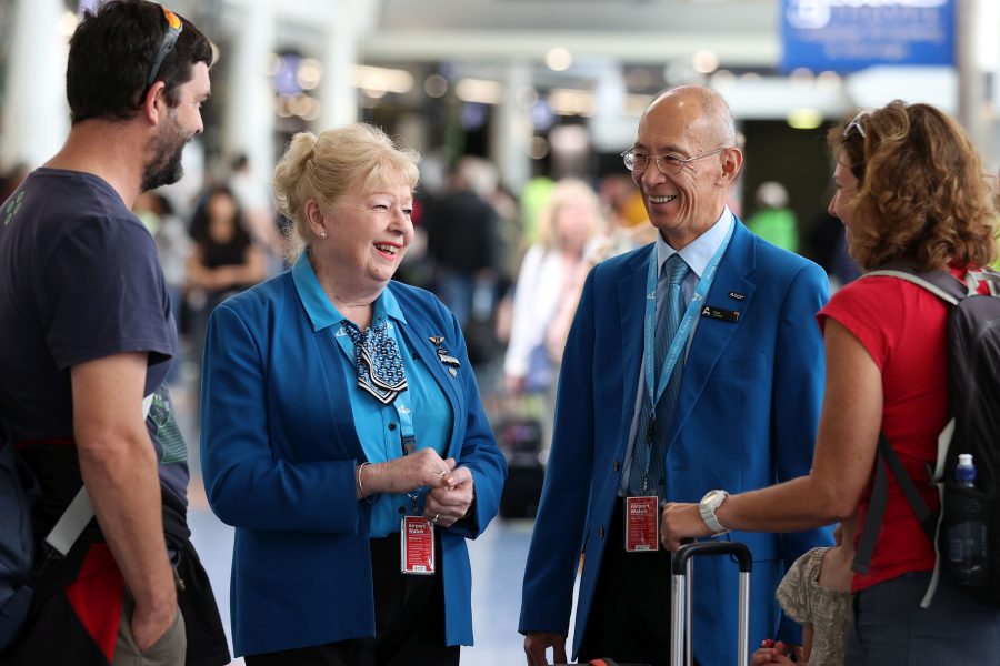 Auckland Airport’s ‘bluecoat’ ambassadors return