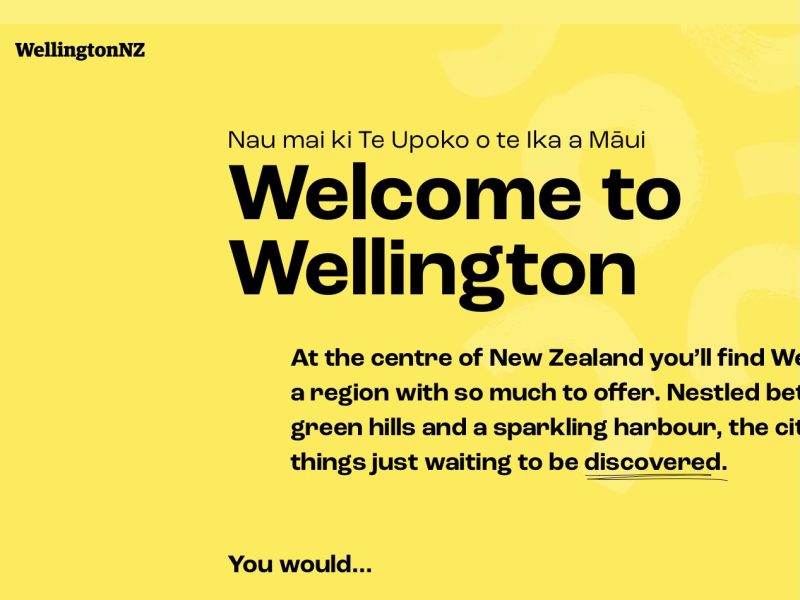WellingtonNZ website up for Webby